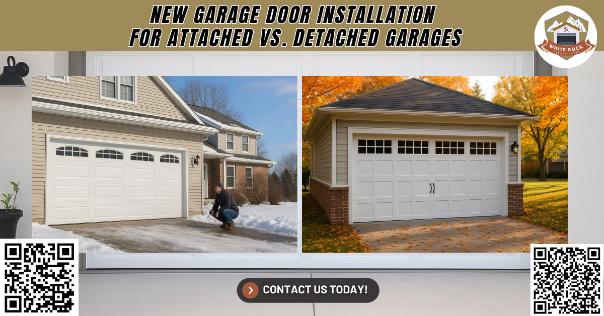 New Garage Door Installation for Attached vs. Detached Garages - White Rock Garage Doors