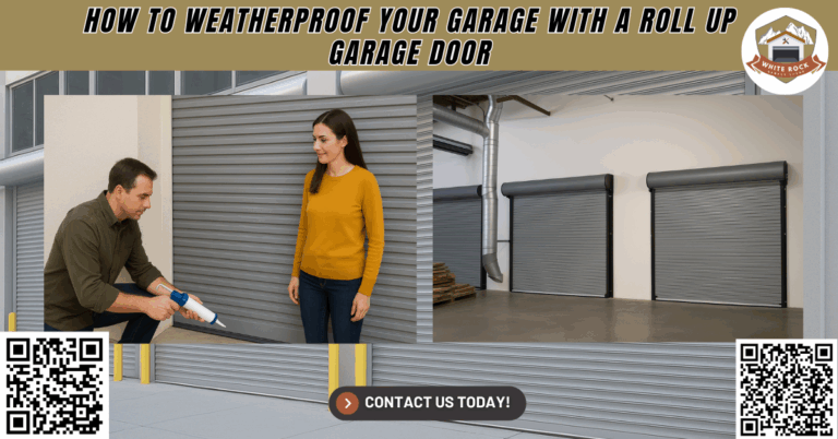 Tips & Guides 14 How to Weatherproof Your Garage with a Roll-Up Garage Door - White Rock Garage Doors