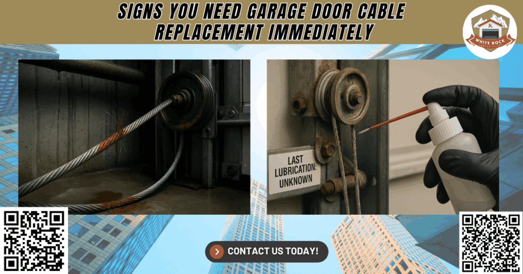 Signs You Need Garage Door Cable Replacement Immediately - White Rock Garage Doors