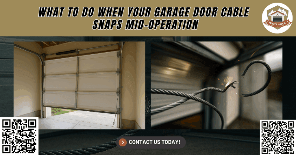 What to Do When Your Garage Door Cable Snaps Mid-Operation - White Rock Garage Doors