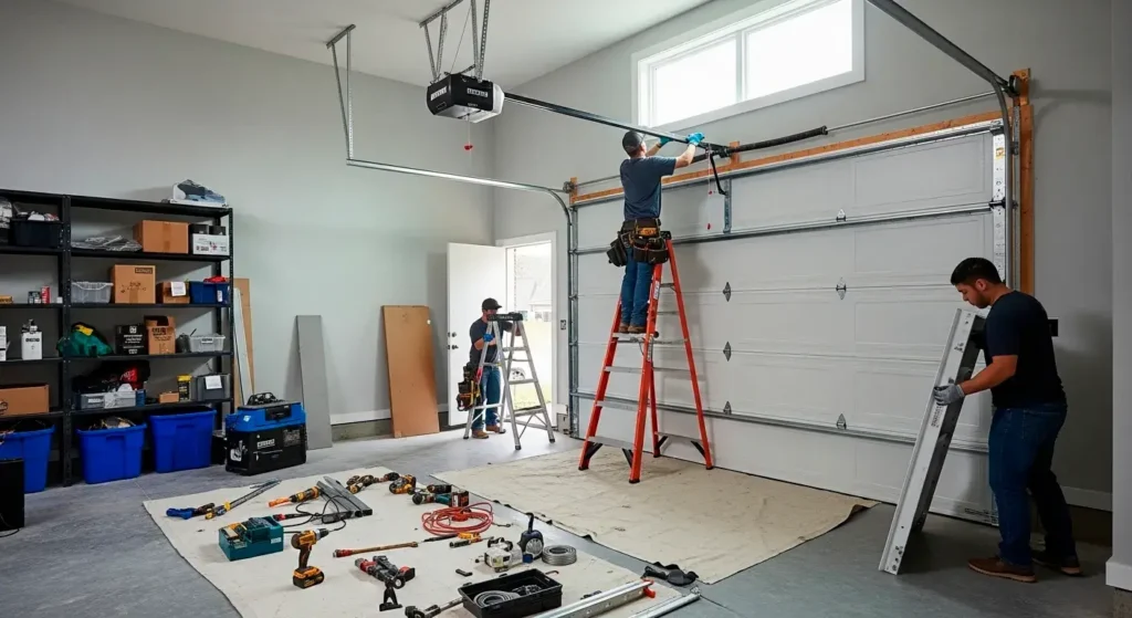 Garage door installation