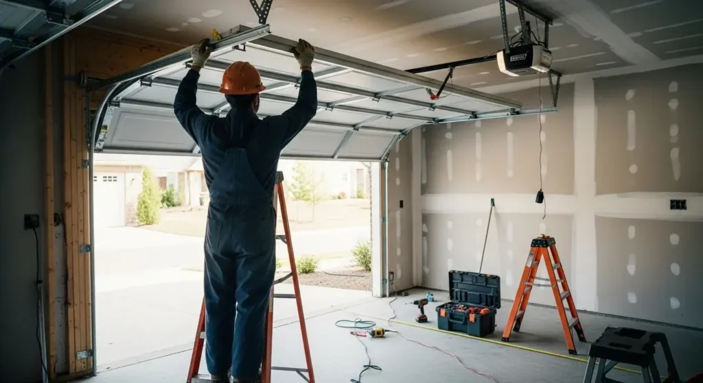 Garage door installation
